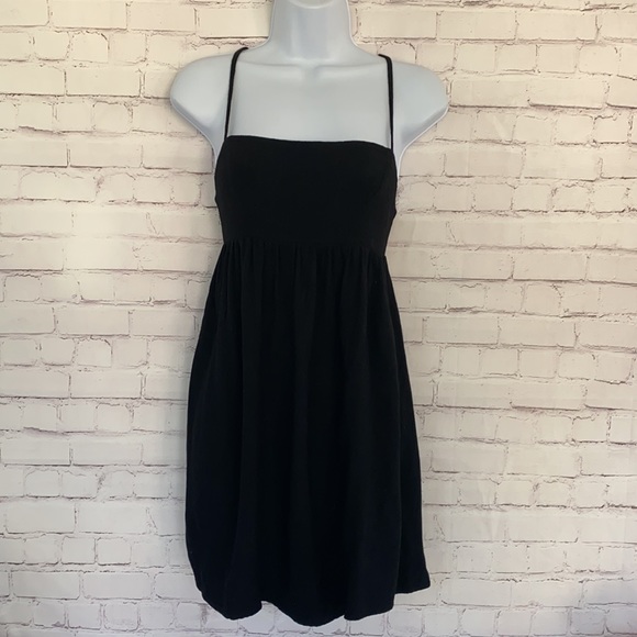 Princess Polly black strap tie dress SZ 4 - Picture 6 of 10